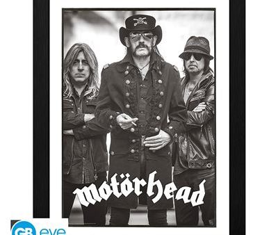 Impressão Emoldurada - Framed Print Motorhead: Group Back & White - 30x40cm Discount