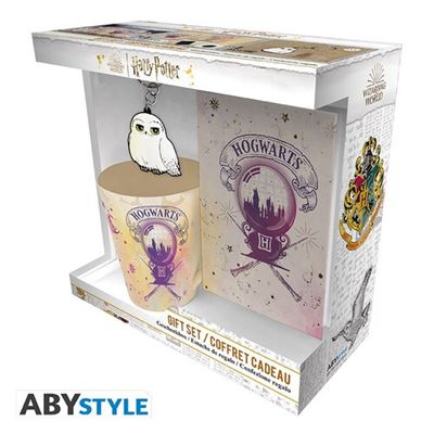 Gift Set Harry Potter Hogwarts - Pack Caneca 250ml + Porta-Chaves + Notebook A6 For Sale