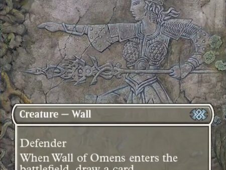 Wall of Omens (Borderless Alternate Art) [Double Masters 2022] Supply