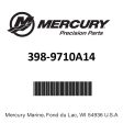 Mercury - Stator kt-3cyl16a - 398-9710A14 Supply